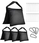 GLOSHOOTING Sandbags Weight Bags, Heavy Duty Saddlebag for Photography Equipment, Empty Sand Bags...