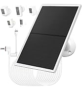 10W/5V Solar Panel Charger with Two connectors DC3.5 * 1.35 and USB-C, 9.8Ft Charging Cable, IP65...