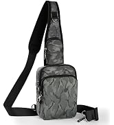Keanoo Sling Bag, Crossbody Bag with Zipper Lock, RFID & Water Resistant for Women and Men Small ...