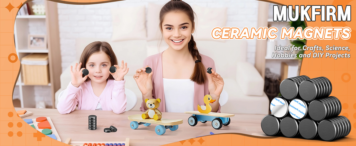 Ceramic magnets for crafts