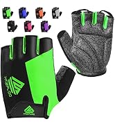 HTZPLOO Bike Gloves Cycling Gloves Biking Gloves Half Finger Bicycle Gloves for Men Women with An...