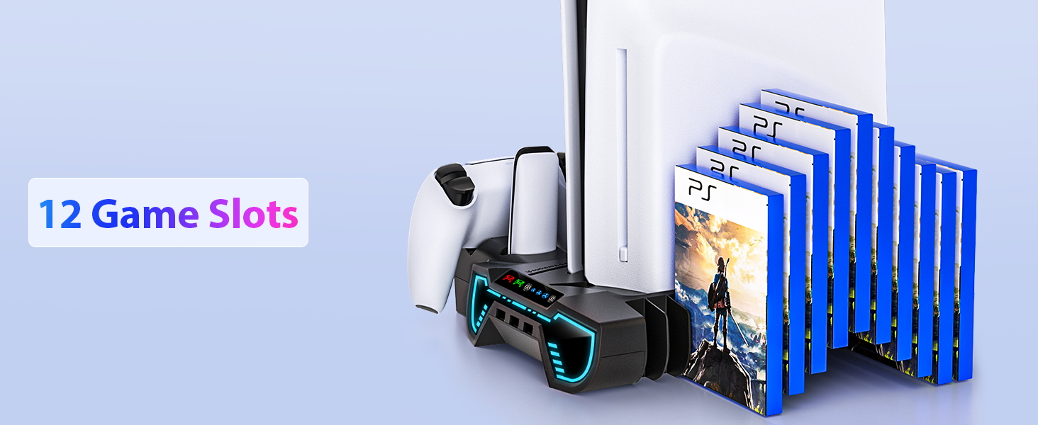 ps5 cooling station with headset holder