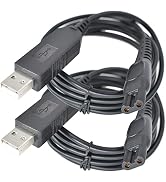 2Pcs HQ8505 Norelco Shaver Charger Cord Fit for Philips Norelco HQ8505 3000 5000 7000 Series mg77...