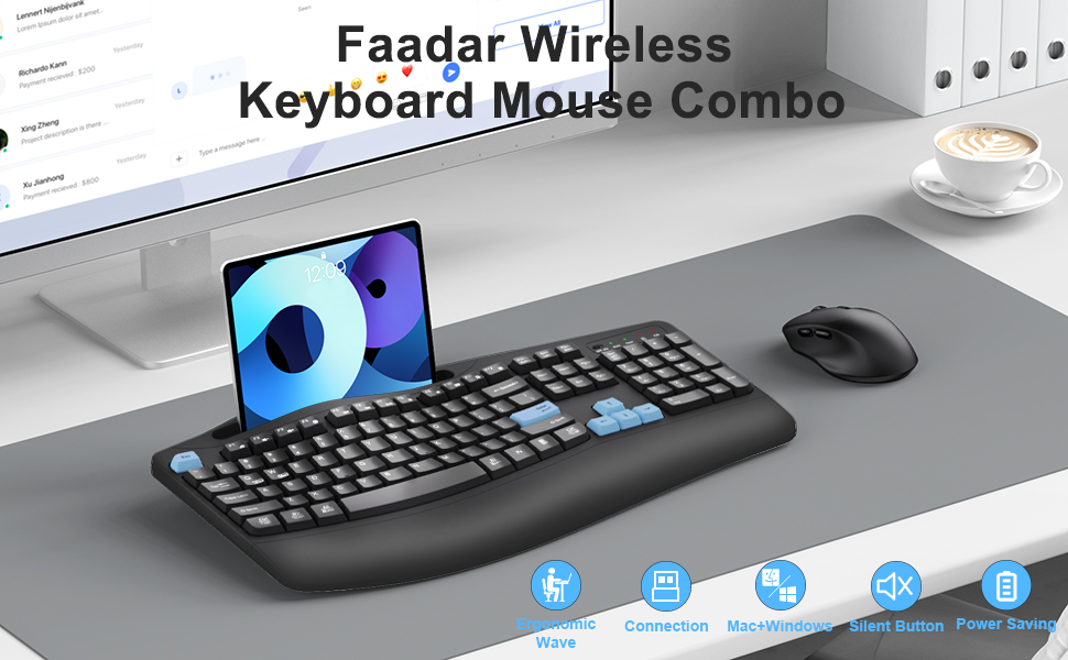 wireless keyboard and mouse