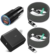 Excgood 45W Super Fast Charger Type C for Samsung Galaxy S25 Ultra, USB and USB C Car Charger wit...