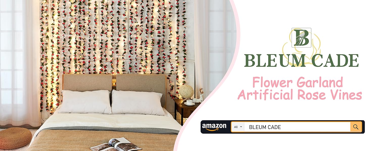Flower Garland with Lights