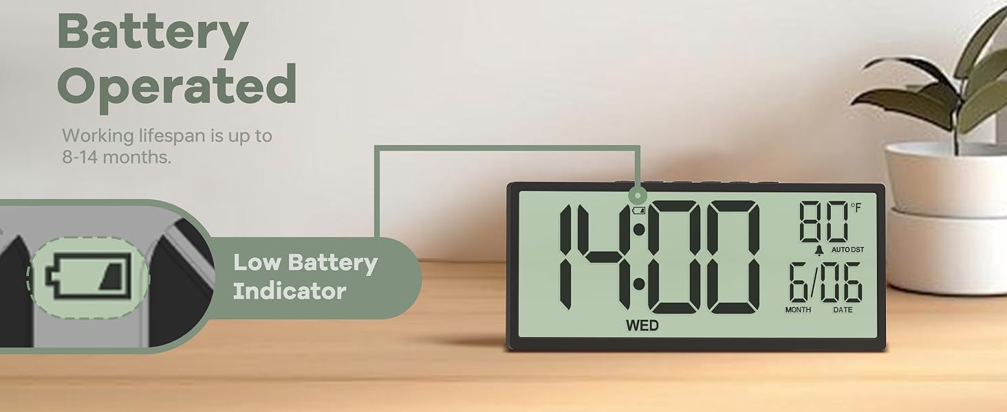 digital wall clock