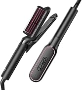 TYMO Flat Iron Hair Straightener Brush 2 in 1, 200M Ions Hair Straighteners for Women, Ceramic Du...
