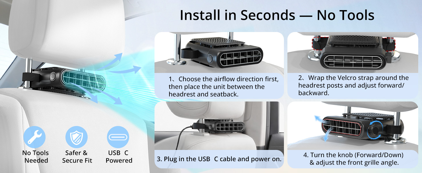 car seat fan