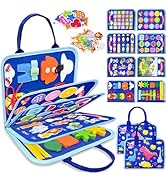 Walenty Busy Board Montessori Toys for Toddler Boy Birthday Gifts, Busy Book Sensory Learning Toy...