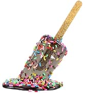 Hemoton Melting Ice Pop Ice Cream Ornaments Resin Figurine Indoor Outdoor Tabletop Decor for Home...