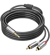Ubramac 3.5mm to RCA Cable, 6.6FTRCA Male to Aux Audio Adapter HiFi Sound Headphone Jack Adapter ...