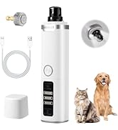 Wortade Silent Groom Pro Nail Grinder, 3-Speed Quiet Electric Dog Nail Grinder, Rechargeable Dog ...