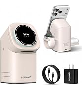25W 3 in 1 Wireless Charging Station for Apple&Samsung, Desk Night Stand | Includes 45W Adapter, ...