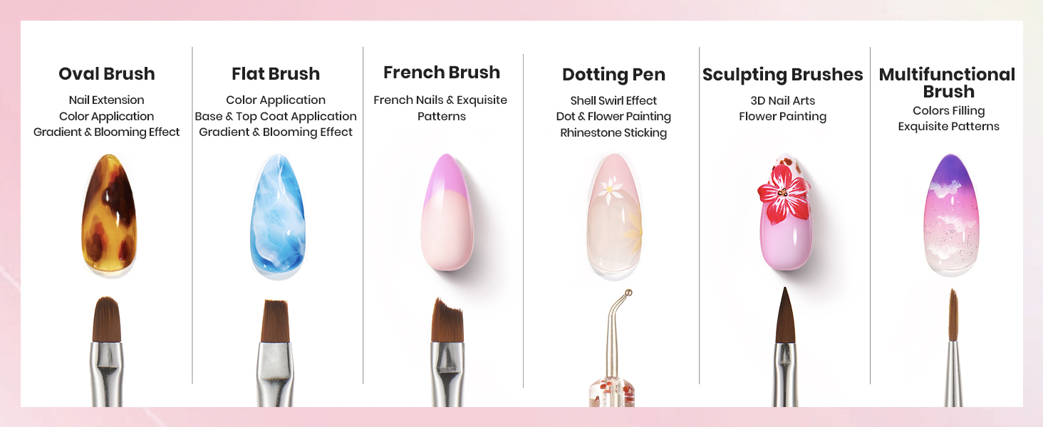 Beetles Nail Art Brushes