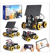 4-in-1 ESP32 Smart Camera Solar Robot Car, 4WD Remote Control Car Robotics Kit for 8-12 12-16+ Ki...