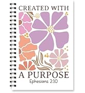 Wxiben Boho Floral Spiral Notebook - Bible Verse Notebook Journal Christian Inspirational Hardcov...