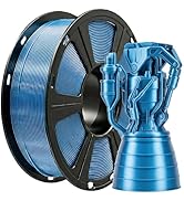 TEQStone Metallic PETG Filament 1.75mm, 3D Printer Filament with Stunning Metal Luster, +/- 0.02m...