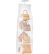 AARAINBOW 1 Pack Hanging Handbag Purse Organizer for Closet, Womens Purse Storage Organizers, 8 P...