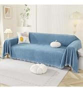 Royhom Couch Cover Chenille Sectional Sofa Covers for 3 Cushion Couch Reversible Sofa Slipcover w...