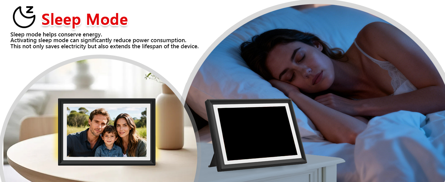 FRAMEO 10.1 Inch Smart WiFi Digital Photo Frame Digital Picture Frame Digital Calendar