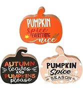 ANOTION Fall Decorations for Home - Fall Tiered Tray Decor Fall Wooden Signs Farmhouse Fall Decor...