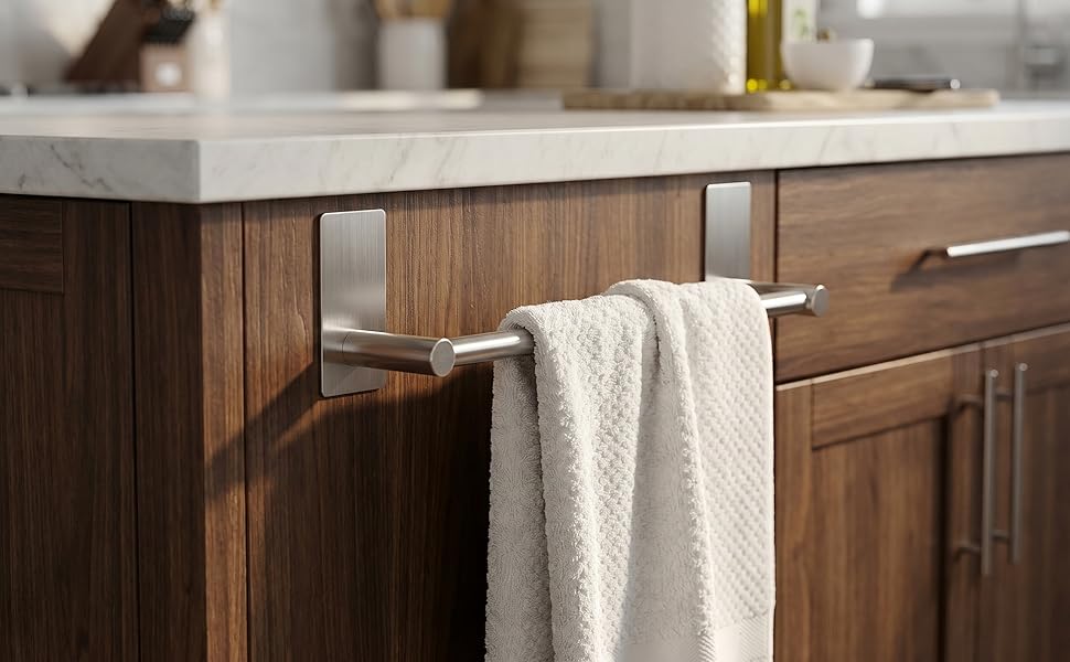 towel bar no drill stick on
