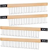 TWINKLEMON 4PCS Valet Rods for Closets 16 Inch Extendable and Pull-Out Wardrobe Pole Closet Exten...