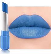 HHLTOH Sky Blue Matte Lipstick - Pigmented Lip Crayon & Face Paint Stick for Women Everyday Hallo...