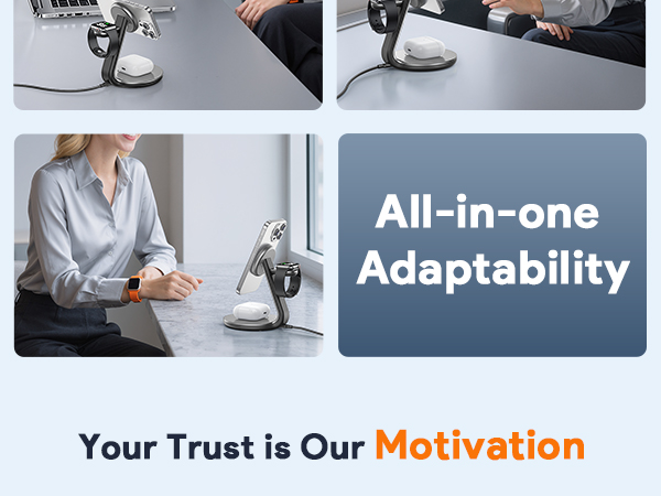 3 in 1 wireless charging station