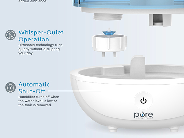 whisper quiet operation automatic shut off