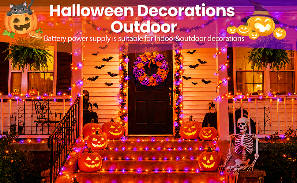 Purple Halloween Lights