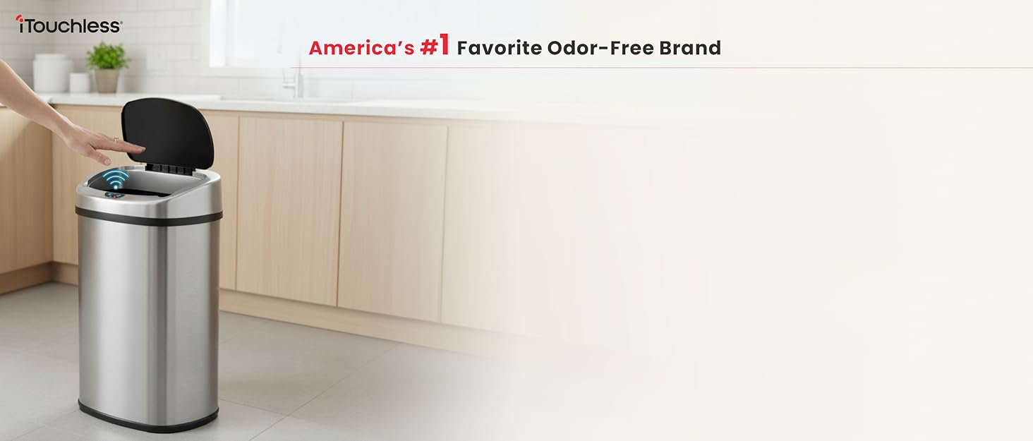 iTouchless - Americas favorite Odor-Free Trash can