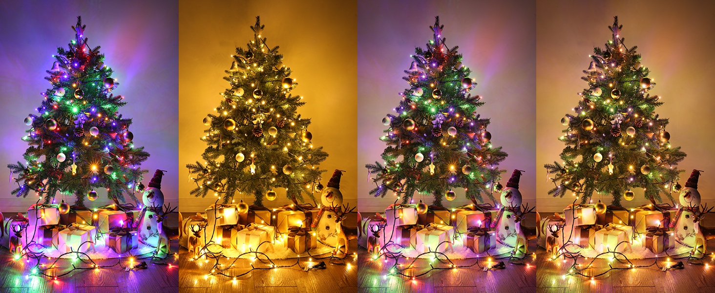 color changing Christmas stringn lights