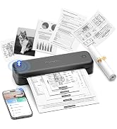 Phomemo M834 Portable Printer Wireless for Travel, Bluetooth Thermal Printer 8.5" x 11"&A4, Compa...