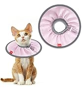 Agape Soft Cat Cone, Lightweight Recovery Collar for Cats to Stop Licking and Scratching After Su...