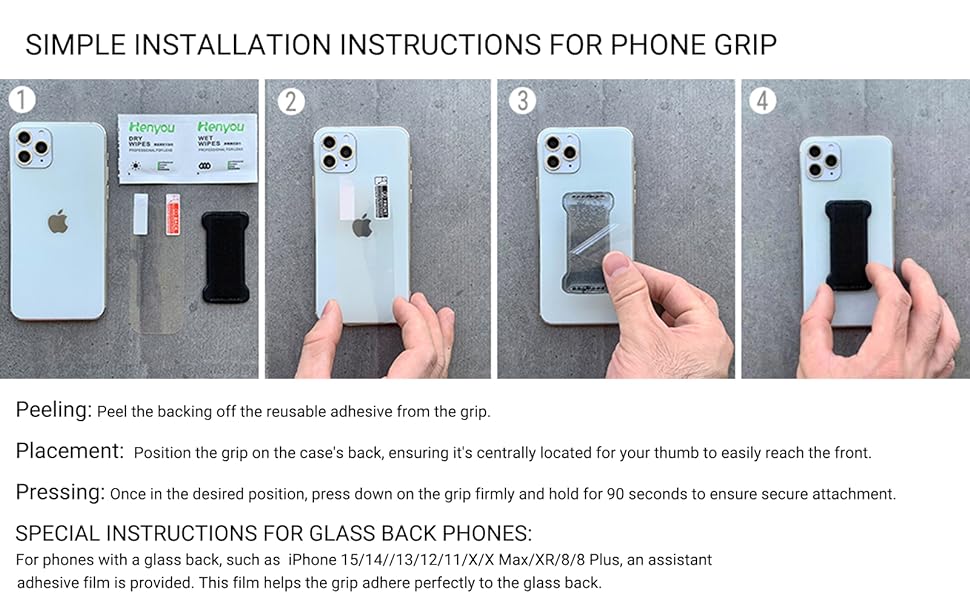 Phone Grip Finger Strap Holder