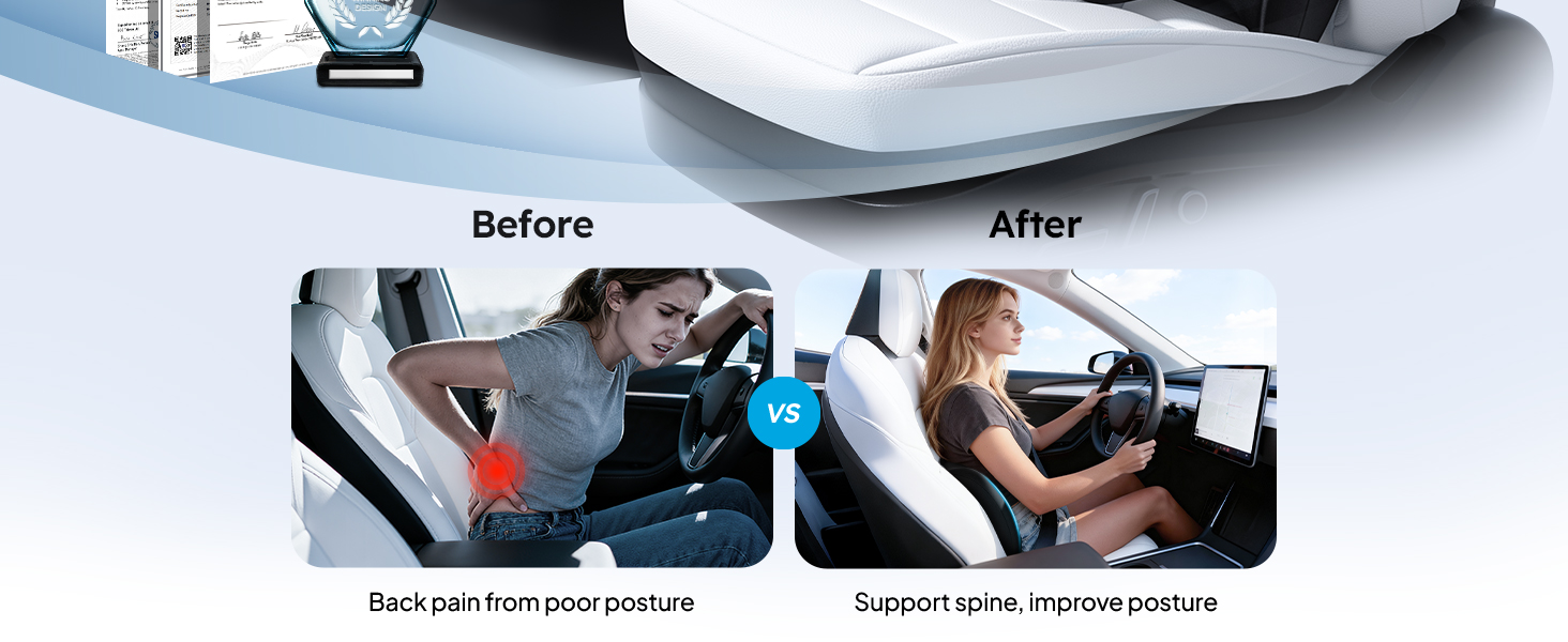 lumbar support pillow for car