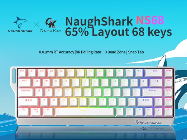 NS68 Hall Effect Rapid Trigger Gaming Keyboard