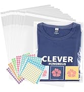 SOMIOCO 100pcs 9"x12" Clear Plastic Bags Self Sealing,Thick Clear Plastic Cellophane T-shirt Pack...
