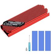 ASTARON M.2 Heatsink 2280 SSD Cooler with Nano Thermal Pads (1mm and 0.5mm) 2280 NVME M2 Thermal ...