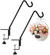FEED GARDEN 2 Pack 14 Inch Deck Hook, Deck Bird Feeder Hanger, Applicable Deck Thickness 1 Inch-3...