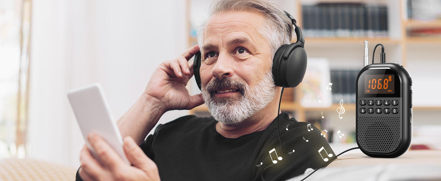 Private listening with the included 3.5mm earphone