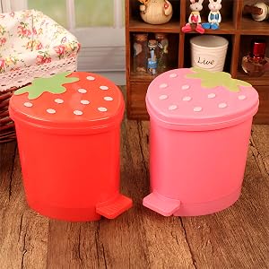 Strawberry Trash Can
