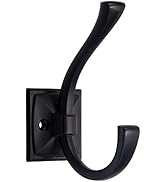 TUNNY 5 Pack Antique Design Wall Hanging Coat Hooks - Matte Black Coat Hooks Towel Hook for Entry...
