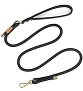 Wisedog Dog Leash for Small Dogs, 6FT Lightweight Rope Leash with PVC Soft Padded Handle, Rustpro...