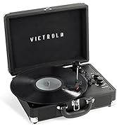 Victrola Journey+ Bluetooth Suitcase Record Player, Black (VSC-400SB-BLK-SDF)