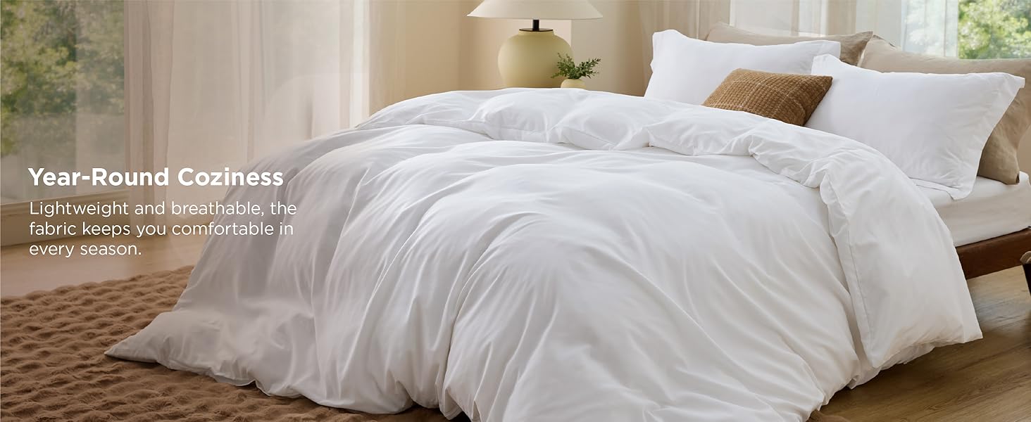 Bedsure Duvet Cover Soft Double Brushed Bedding Set for Kids Adults Zipper Closure NO Comforter