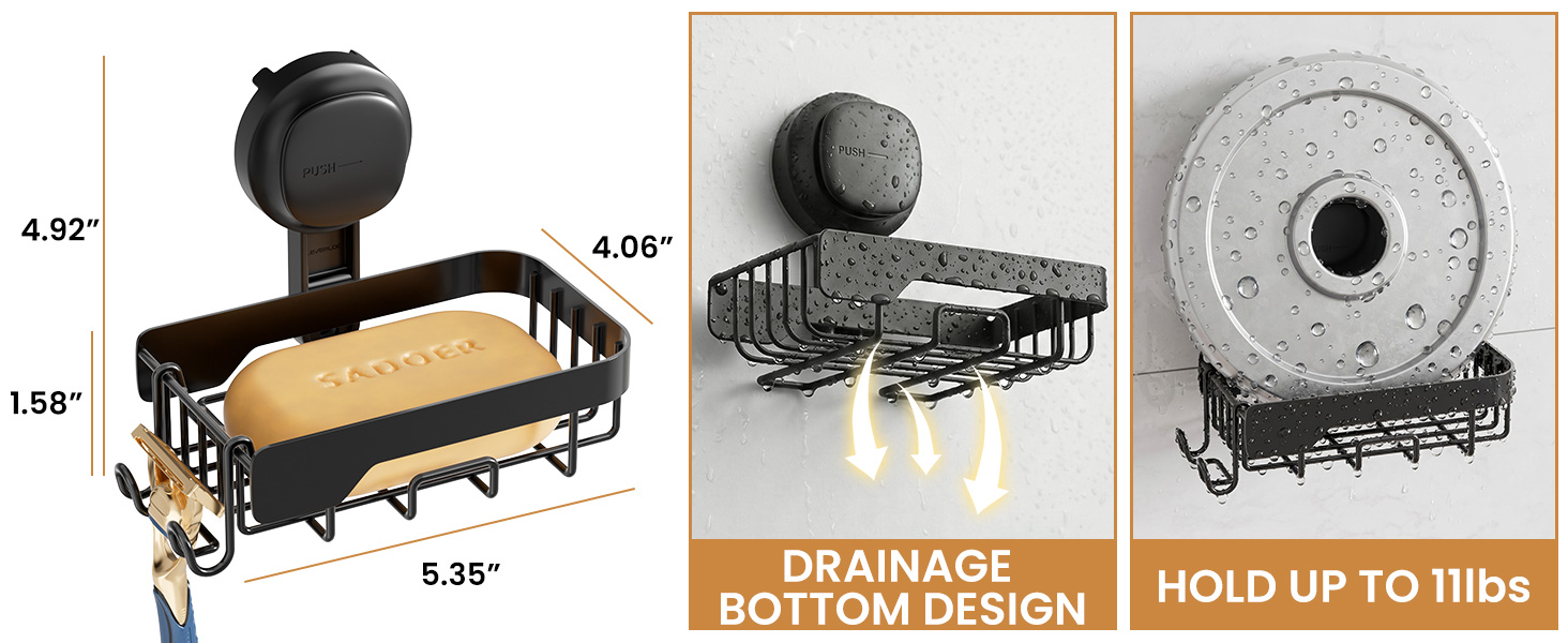 Drainage Fast and Hold Up to 11 Pouds