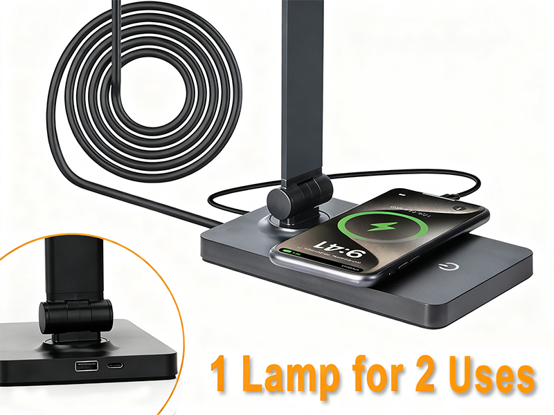 desk lamp with outlet